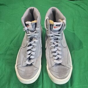 Nike Men Gray High Top Sneakers Size 9.5